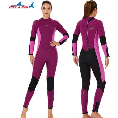 Mens Wetsuit 3mm Neoprene Jumpsuit, Youth Women Full Body Diving Suits for Scuba Surfing Swimming Long Sleeve Back Zip