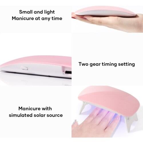 Acrylic Nail Kit with UV Lamp & 6*15ML Polish GEL Nail Extension Set Manicure Tool Nail Beauty Accessory for DIY Makeup SANA889