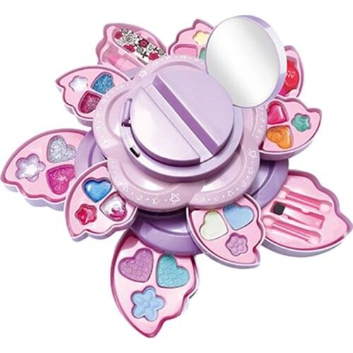 Kids Makeup Toys Set Washable Dressing Cosmetic Set Pretend Play Makeup Set Fun Birthday Gift For Girls Princess