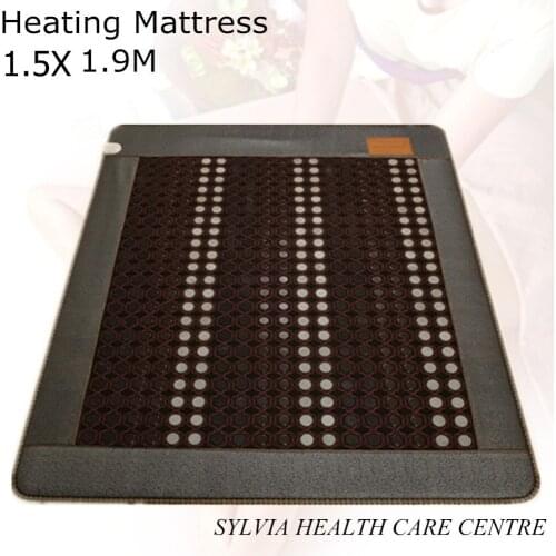 Heating mattress tourmaline health care warm mattress good sleep mat jade mattress free eye cover size 1.5X1.9M/ 59''X74.8