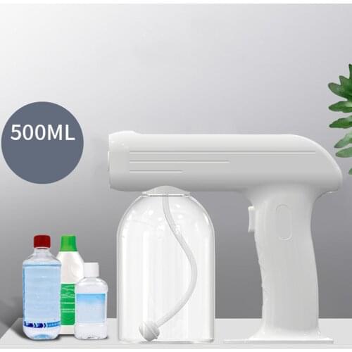 Handheld Portable Electric Sprayer Fogger 500ML Wireless Handheld Rechargeable Sprayer Gun for Car School Home Hotel Travel