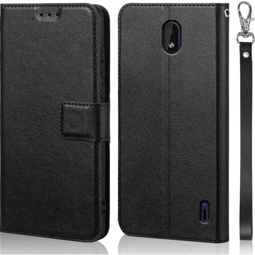 Luxury Flip Case for Nokia 1 Plus Cover Original Book Design Leather Phone Coque Wallet Capa Stand With Strap Card Holders