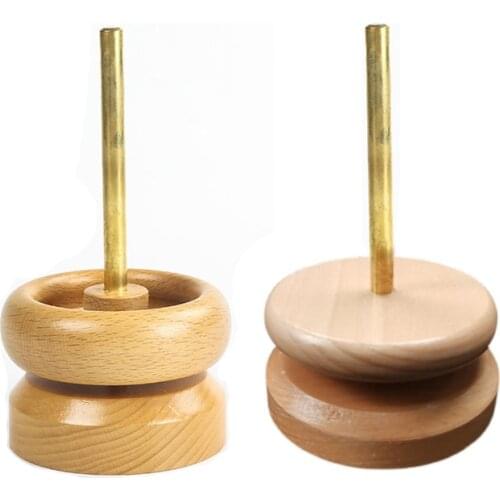 Manual Wooden Solid Wood DIY String Beads Quickly Loader Bead Spinner Jewelry Making Tool