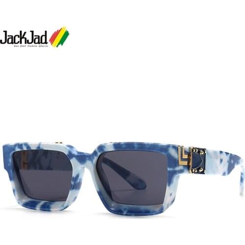JackJad 2020 Fashion Cool Unique Blue Sky White Cloud Style Sunglasses Millionaires Brand Design Sun Glasses Oculos De Sol 86367