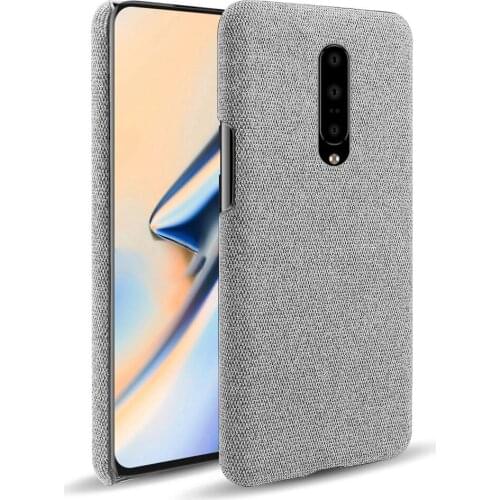 Cloth Cases For Oneplus 7 Case Slim Retro Cloth Hard Phone Cover for One plus 7 1+7 Oneplus7 1+ 7 Coque Fundas Capa