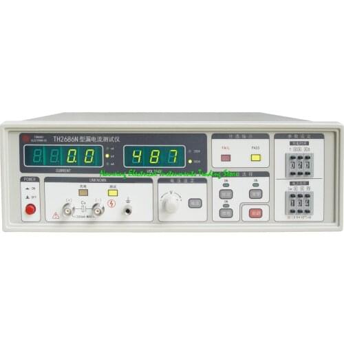 Tonghui TH2686N Electrolytic Capacitor Leakage Current Meter 0-500V, 0-19.99 mA,Full digital display