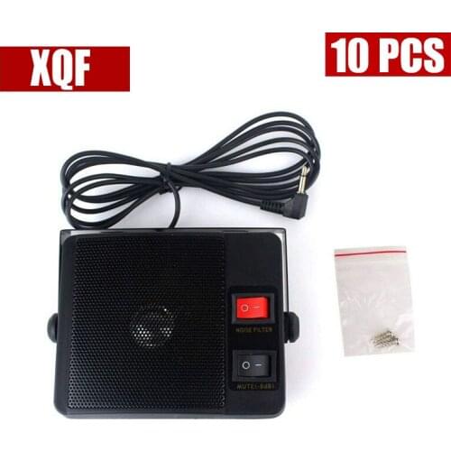 XQF 10PCS 3.5mm jack Heavy duty TS-750 External Speaker for Yaesu Kenwood Icom CB Radio