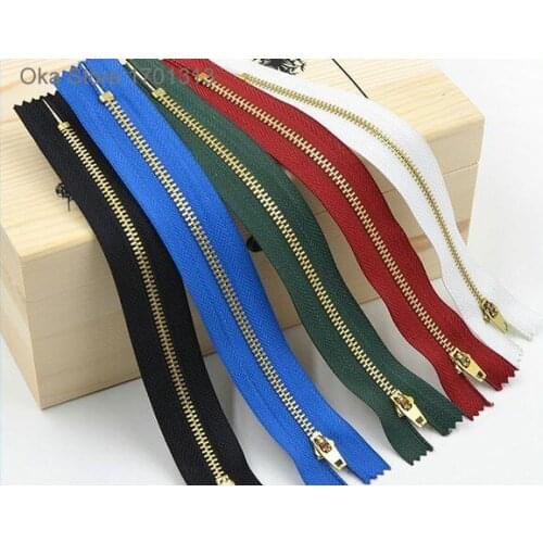 1pc 4# Brass Zipper 18cm length zipper repair kits for jeans pants,casual pants,garments,bag,suitcase accessories,Tailor Tool