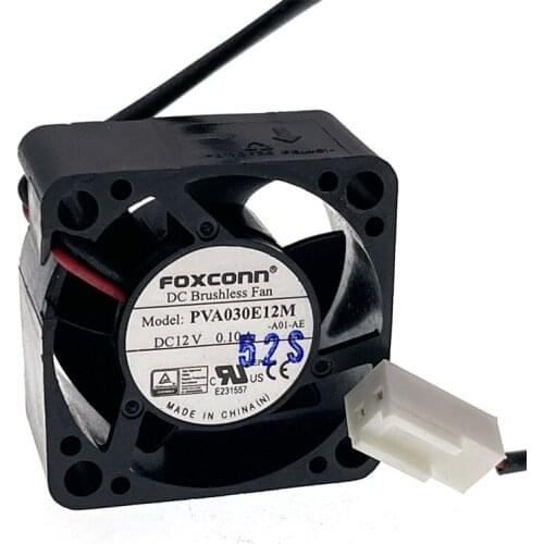 1pcs New PVA030E12M -A01-AE ,for FOXCONN 3015 12V 3CM Fan 30X30X15mm 0.10A 7000RPM, Industrial Computer Set Top Box Cooling Fan
