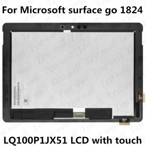 10.1'' LCD For Microsoft Surface Go 1824 LCD Display Touch Screen Digitizer Assembly LQ100P1JX51 Repair Part LQ100P1JX51