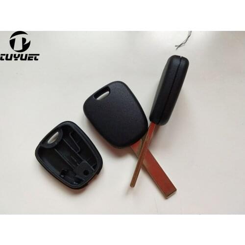 10PCS/LOT Car Key Blanks For Citroen For Peugeot Transponder Key Shell Case with Groove Blade HU83