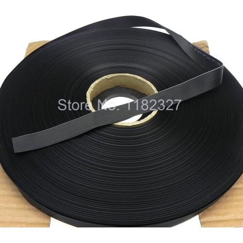 100M/Lot 1.25MM 1.27MM Pitch 16Pin 26AWG Black Color Rainbow Wire Flat IDC Ribbon Cable