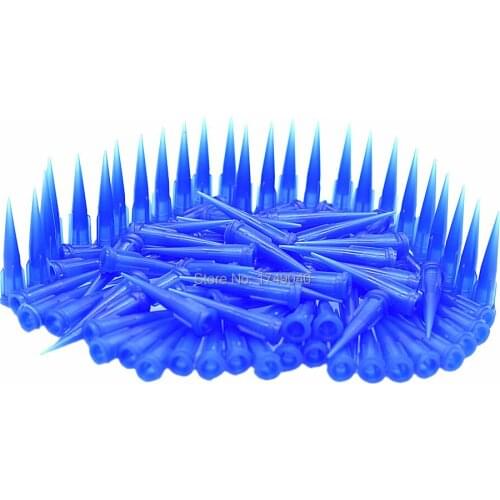 100pcs Tapered Glue Dispensing Needle Tips Glue Sealants Adhesive Dispenser Tapered Needles 22G Blunt Tips Plastic Needle Set