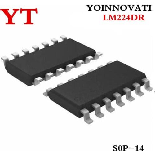 100pcs/lot LM224DR LM224 OPAMP GP 1.2MHZ SOP14 IC best quality