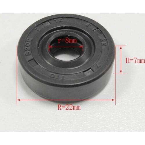 1x 22mm*8mm*7mm Black Oil Seal Ring Wearable Breadmaker Sorbet Machine blender Repair Parts For LG samsung Philips ACA