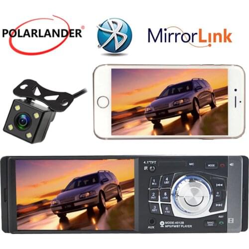 Autoradio 4.1" 1DIN MP5/MP4 Player Microphone Stereo radio Car Radio Bluetooth FM/USB/TF/AUX Mirror Link radio cassette player