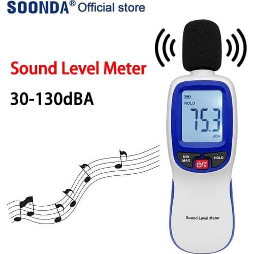 Digital Sound Level Meter Noise Meter Analyzer Noise Volume Decibel Meter Monitoring Tester Measuring Instruments Decibelimeter