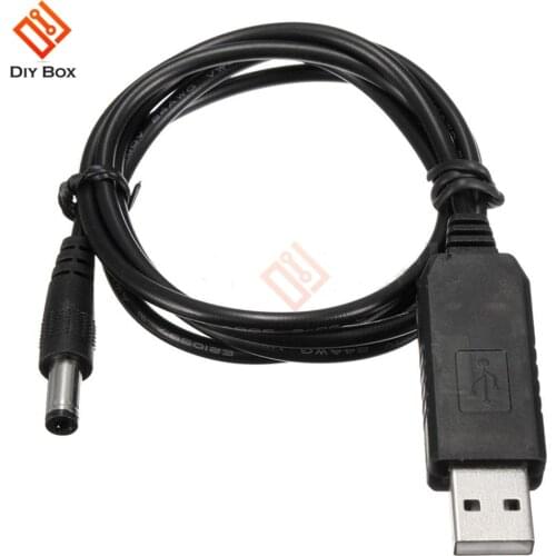 DC-DC USB 5V to 9V 5V to12V DC Jack 5.5mmx2.1mm Step up Power Module Converter Cable Cord