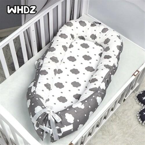 Baby Nest Bumper Sleeping Bed Portable Baby Crib Infant Cradle Cot Newborn Nursery Bassinet Travel Folding