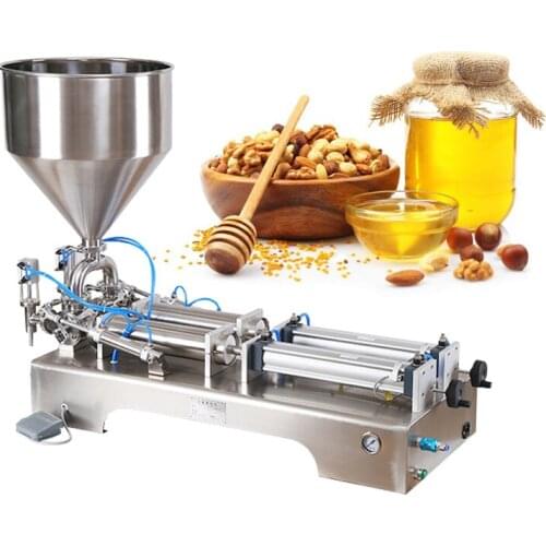 Double-head liquid paste dual-purpose filling machine cream cream shampoo stainless steel quantitative filling machine