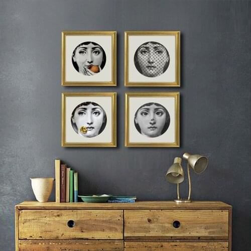 European niche art decorative painting living room restaurant American luxury retro mural painting sofa simple background wall