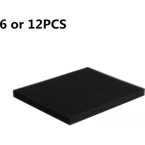 6 or 12PCS 00996 Filter Sponge for Household Vacuum Cleaner FC8140 FC8142 FC8144 Fittings Filter Cotton 132*112*10mm