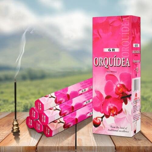 India Incense Orchid Aroma Incense Stick Natural Spices Good Scent for Yoga Relax Air Refresh Home Fragrance A Big Box