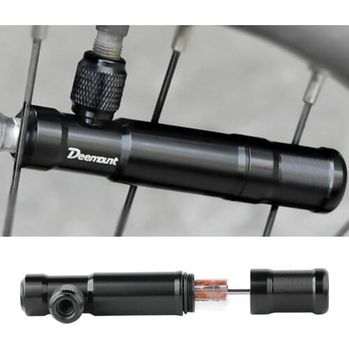 Bicycle Tubeless Tire Repair Tool W/ 5 Stripes Fits Threaded CO2 Cartridge Inflate Presta Schrader