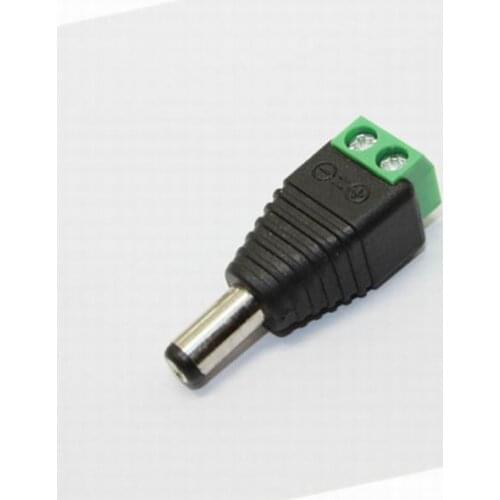 Lihmsek Environment protecting 2.1mm Male DC Connector CCTV Power BNC Connector for Security Camera CCTV Accessories