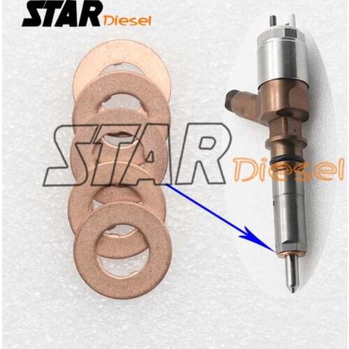 S0015 1.5MM Thickness Common Rail Injector Copper Rings Washer Shims 5pcs For Cat Injector 295-9130 326-4756 320-0670