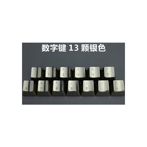 Mechanical keys metal keycap modifier cherry mx switches keycaps DOTA2 CS GO gaming metallic silver OEM