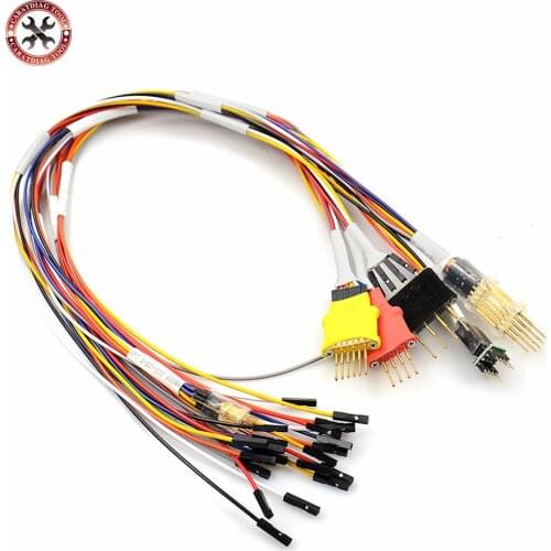 Multi-Color Wires Pins Probes adapter Specially for IProg V83/Xprog For ECU In-Circuit Without Soldering Easy Work
