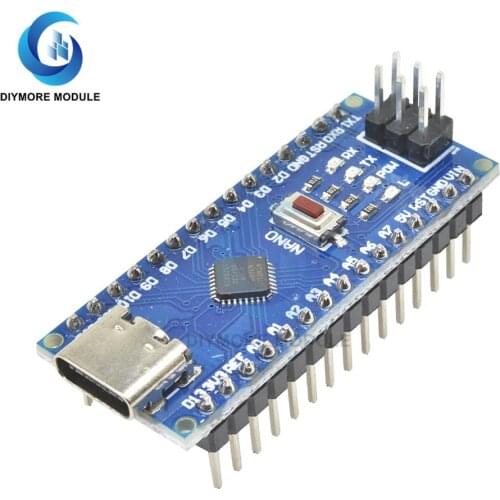 Type-C USB C CH340 Nano V3.0 ATMEGA328P-MU ATMEGA328 Microcontroller Module for Arduino System Program Development Tools