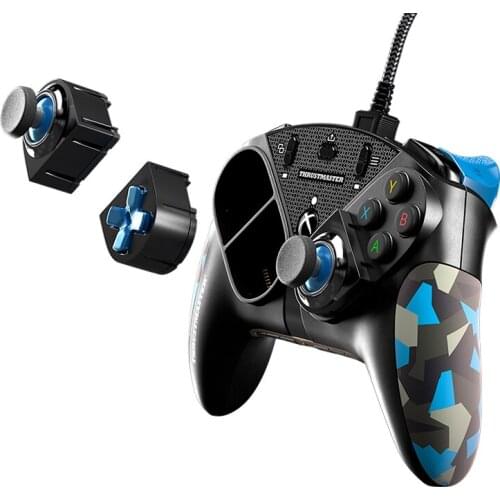 Eswapx Navy Camouflage Blue E-Sports Games Handle Modular Replaceable Button Module T-MOD Hot Plug Technology Button Mapping
