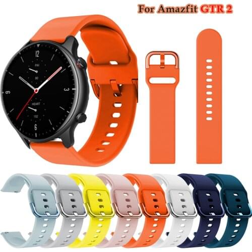 22mm Sport Silicone Band For Amazfit Gtr2 Gts2 Silicone replacement Bands For Amazfit Gtr 47mm Watchband