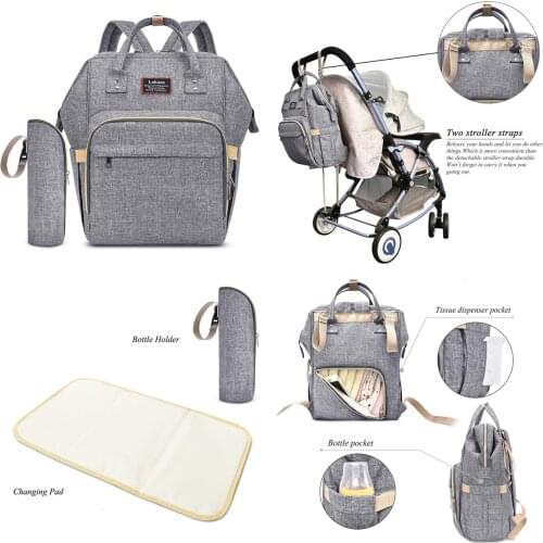 Mommy Backpack With Changing Pad Large Capacity Unisex Baby Bag With Stroller Straps Sundry Bag Holds All Your Baby’s Essentials