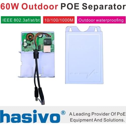 48W 60W POE Separator Power supply Module Standard IEEE802.3 af/at/bt Poe 48V PoE Separator 12V 4V 24V 2A