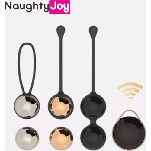 Wireless Remote Control Kegel Vaginal Ball Shrinking Exercise Dumbbell Vibrators Eggs Geisha Balls Tighten Massage Women Sex Toy
