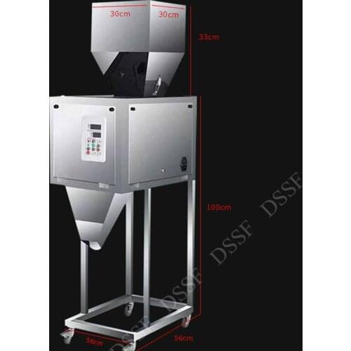 Vertical Semi Automatic Salt Filling Machine Green Bean Powder Coffee Rice Filling Packing Medicinal Weighing Racking