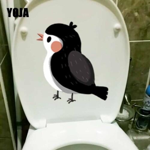 YOJA 20X22.7CM Lovely Cartoon Birds Pattern Wall Sticker Toilet Decal Kids Room Decoration T5-0709