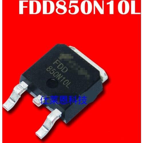 10piece FDD850N10L 850N10L 15.7A/100V N TO-252