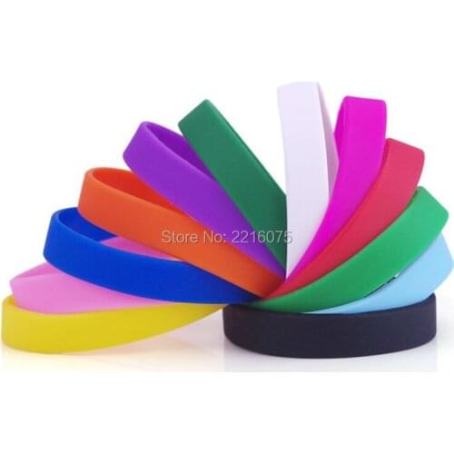 600pcs Adult-Sized simple silicone wristband rubber bracelets free shipping by DHL express
