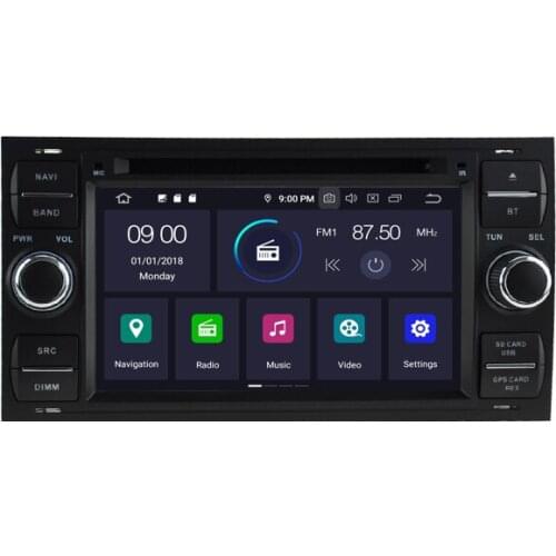 7" Android 10.0 OS Car DVD Multimedia GPS Radio System Player for Ford Fusion 2006-2011 & Galaxy 2005-2007 & Transit 2006-2011