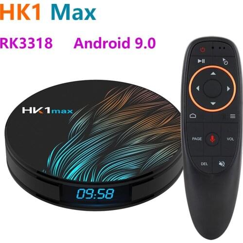 Android 9.0 TVBOX HK1 MAX Smart TV Box RK3318 BT4.0 2.4G 5.8G WiFi Media Player Set top Box 16G 32G 64G 2020 New