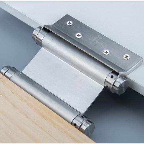 Free Door Hinge Double-sided Door Hinge Automatic Door Self Closing Hinge Stainless Steel Double Open Spring Fence Dedicated