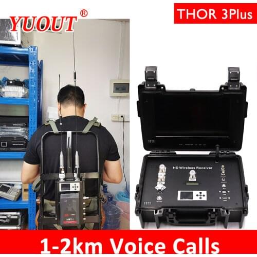 YUOUT THOR 3 PlusR 1km to 2km HDMI SDI wireless video transmission call intercom Insert USB recording function