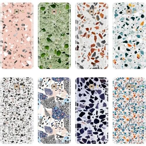 For Samsung Galaxy C5 C7 C9 Pro Phone Case Silicone Art Graffiti Pink Stone Green Soft Back Cover For Samsung Galaxy C5 C7 C8