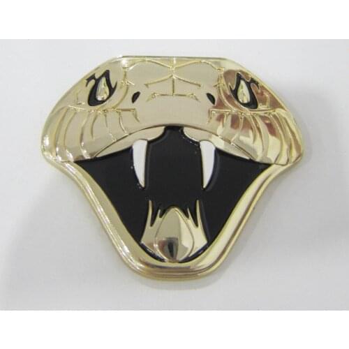 Custom 3D snake logo engraving coin cheap electroplated gold coin