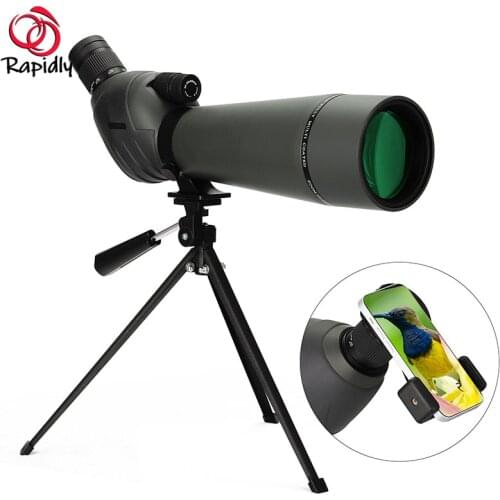 Double Speed Focus 20-60x80 Changing Varying Bird Eyeoscope View Target Telescope 80 Caliber Spotting Telescope IPX 6-7