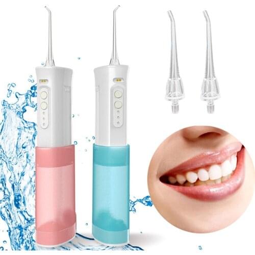 2021 New Portable Oral Irrigator Cordless Water Dental Flosser USB Rechargeable Water Jet Teeth Cleaner 170ml Watertank